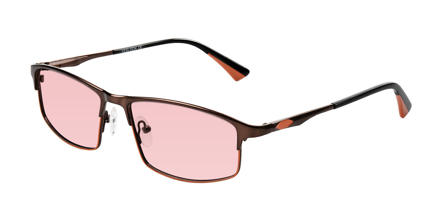 Angle of Monnow in Brown/Orange with Light Garnet Tinted Lenses