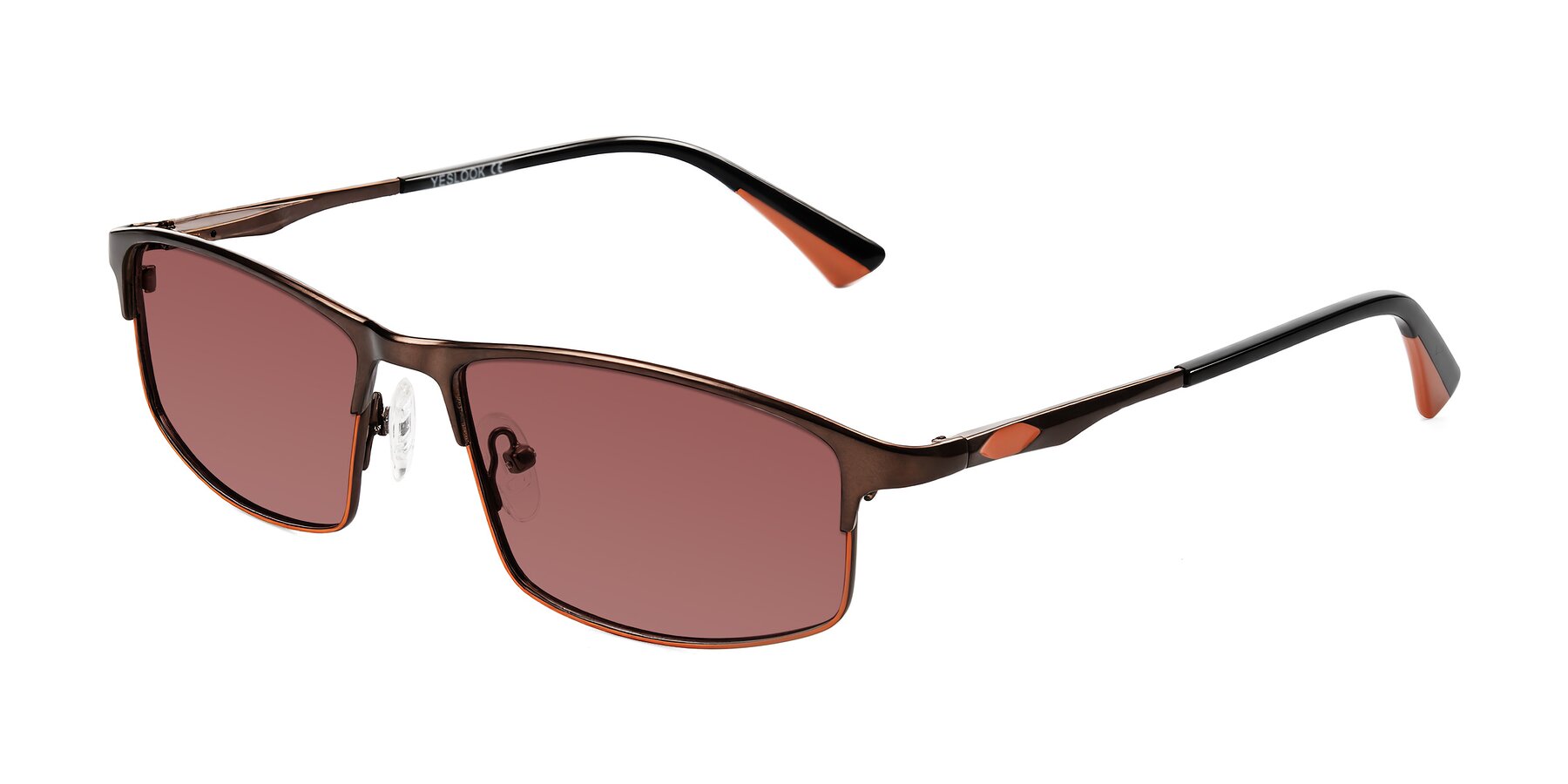 Angle of Monnow in Brown/Orange with Garnet Tinted Lenses