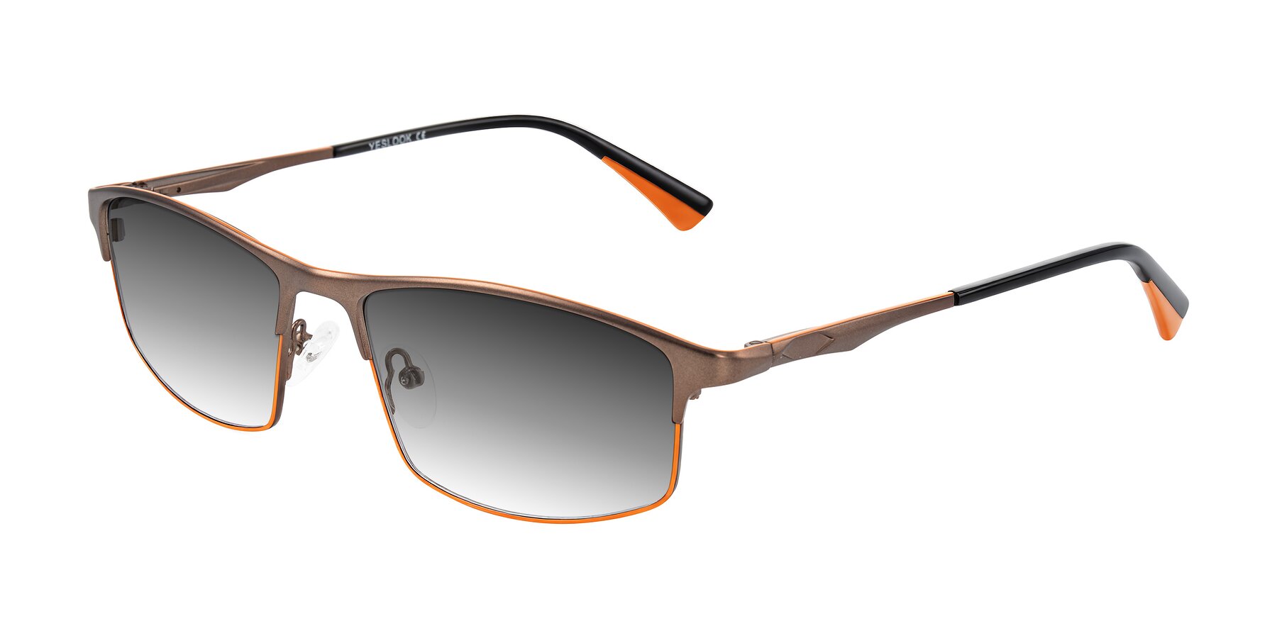 Angle of Monnow in Brown/Orange with Gray Gradient Lenses