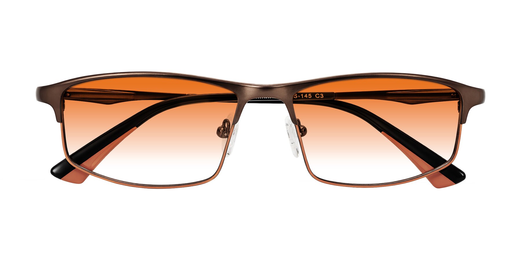 Folded Front of Monnow in Brown/Orange with Orange Gradient Lenses