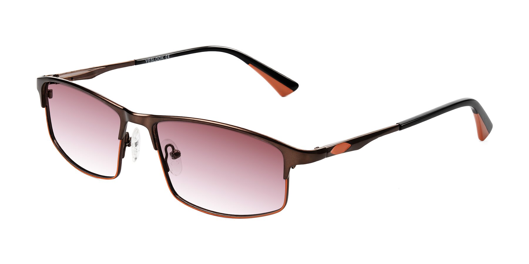 Angle of Monnow in Brown/Orange with Garnet Gradient Lenses