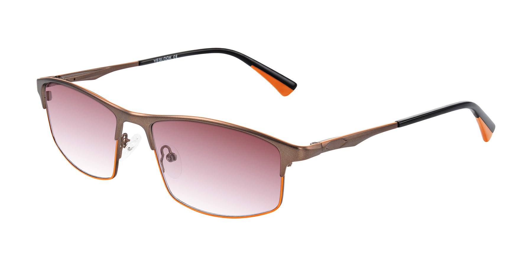 Angle of Monnow in Brown/Orange with Garnet Gradient Lenses