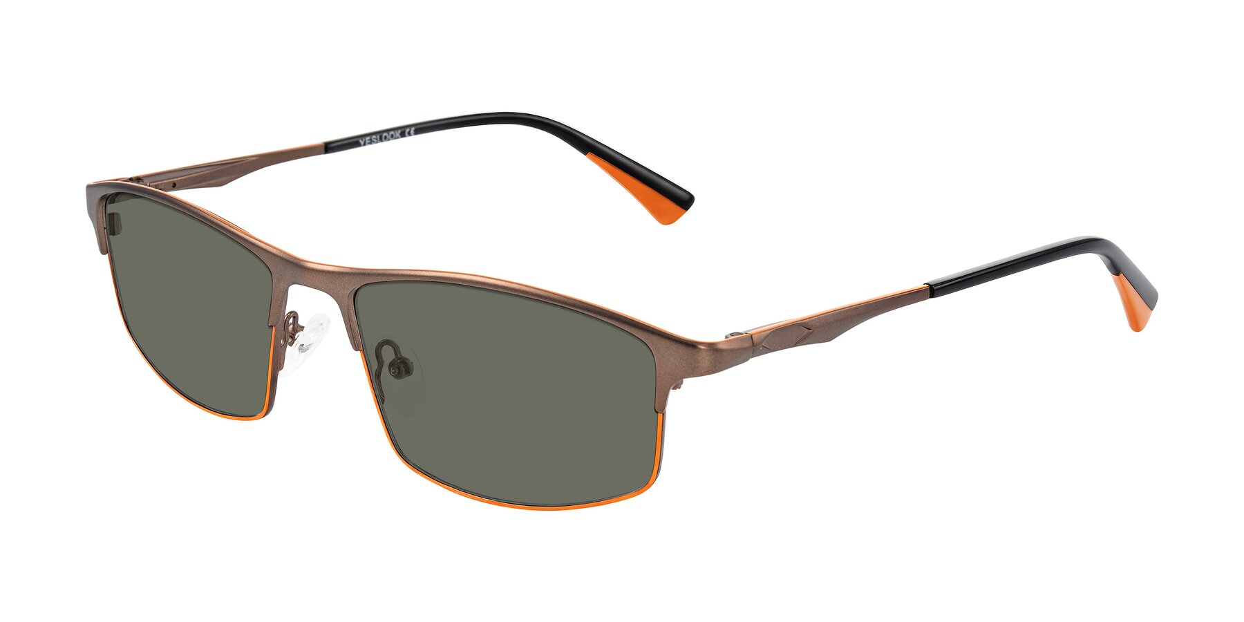Angle of Monnow in Brown/Orange with Gray Polarized Lenses
