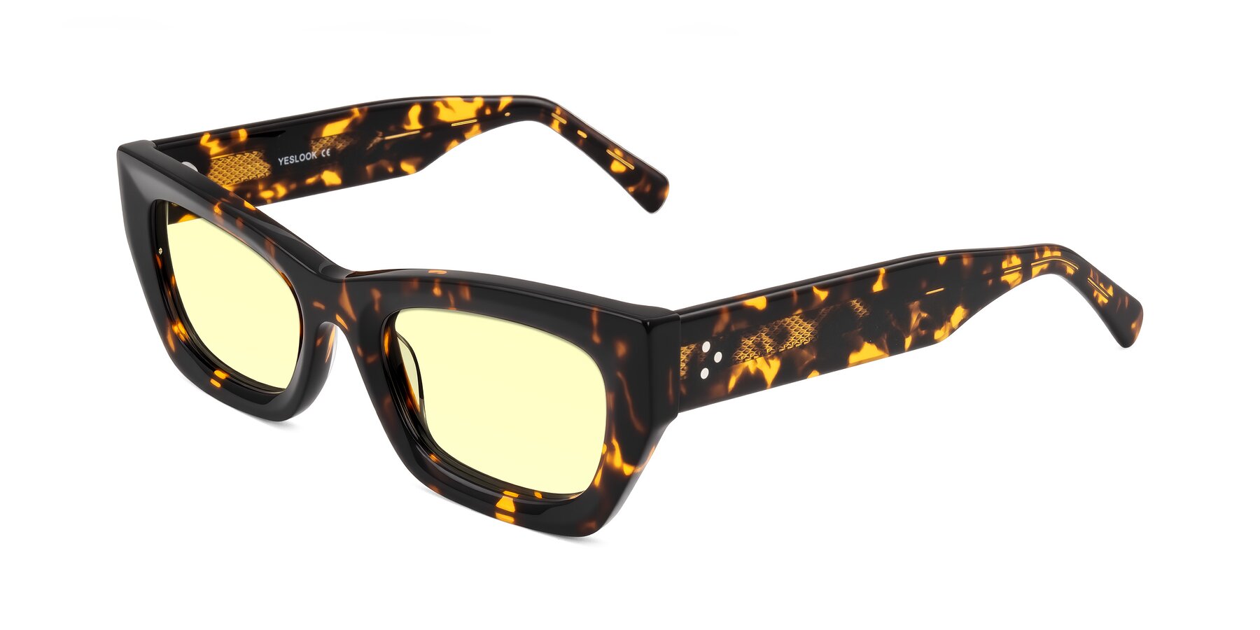 Angle of Rex in Tortoise with Light Yellow Tinted Lenses