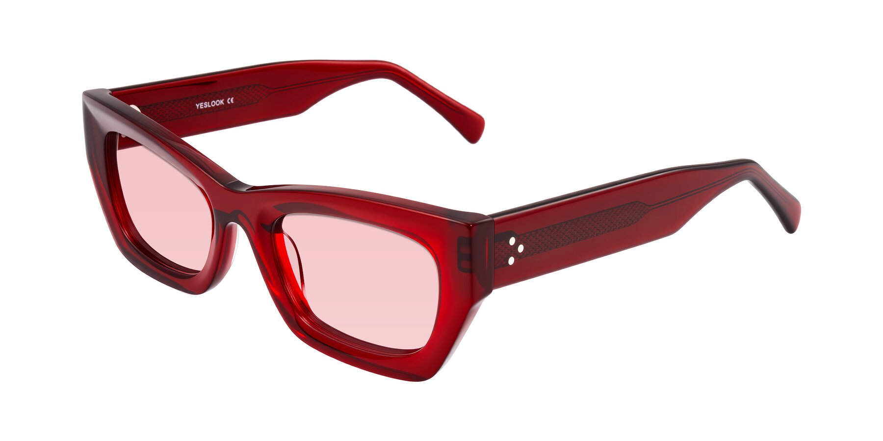 Angle of Rex in Wine with Light Garnet Tinted Lenses