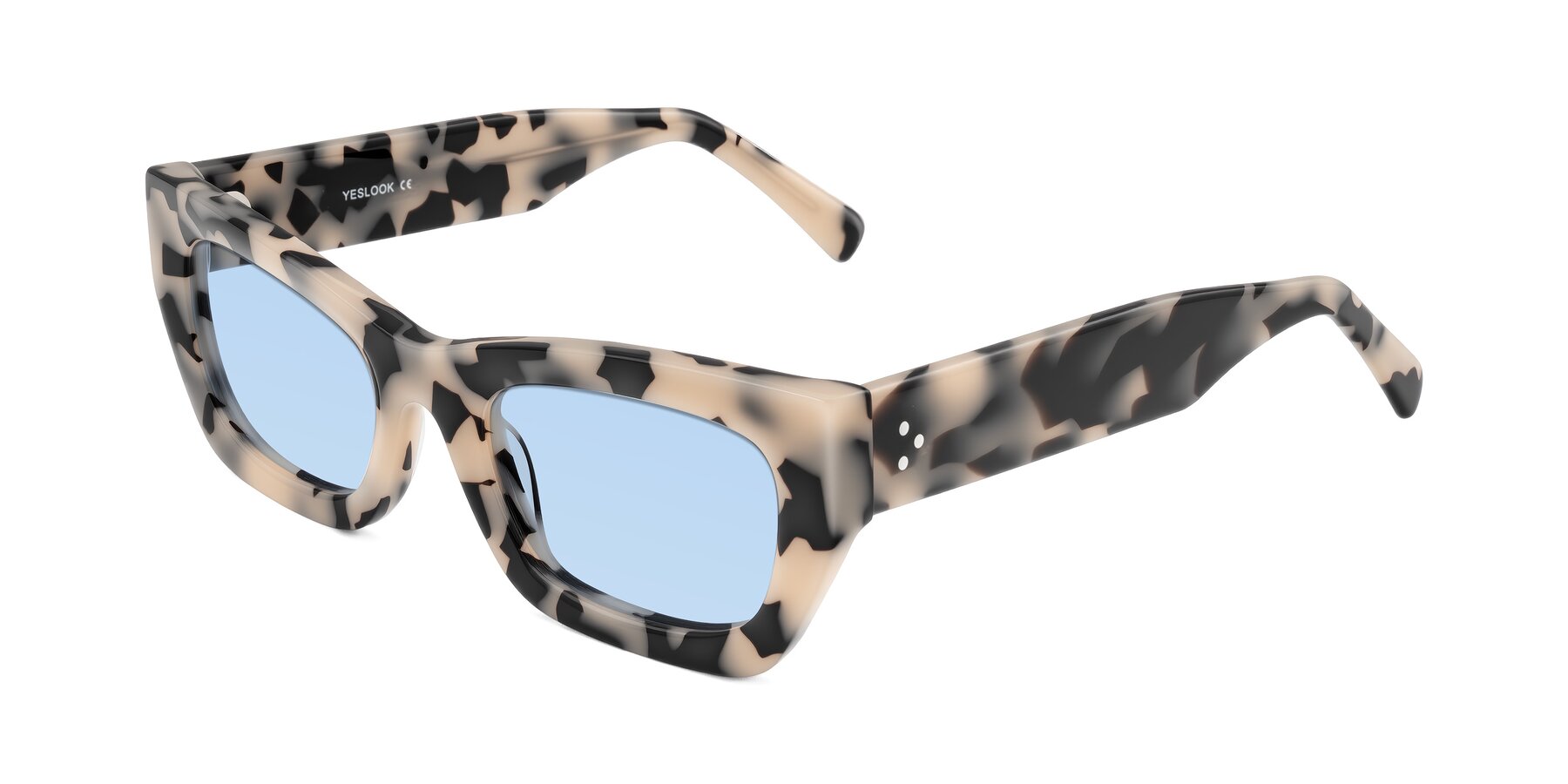 Angle of Rex in Ivory Tortoise with Light Blue Tinted Lenses