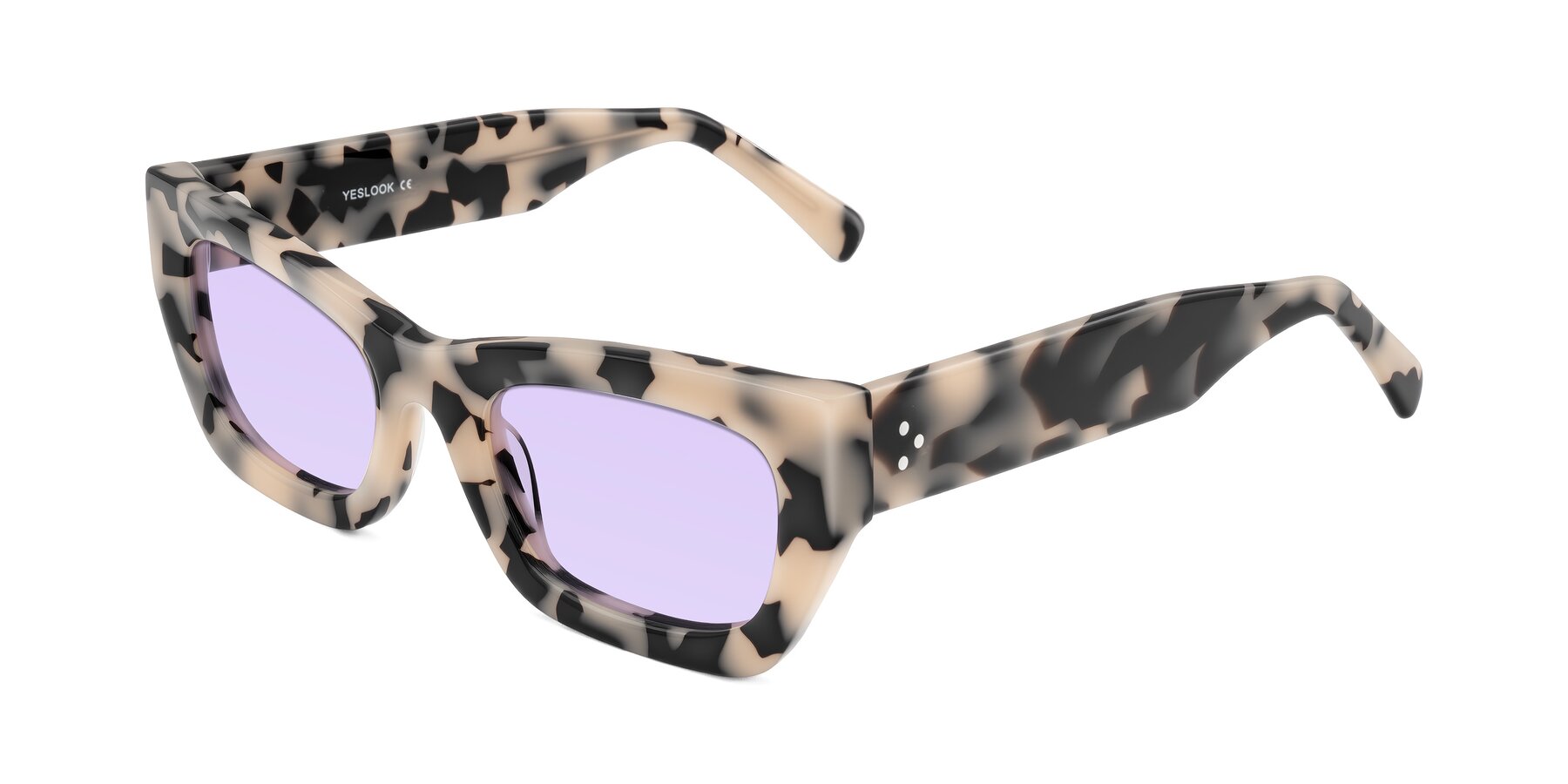 Angle of Rex in Ivory Tortoise with Light Purple Tinted Lenses