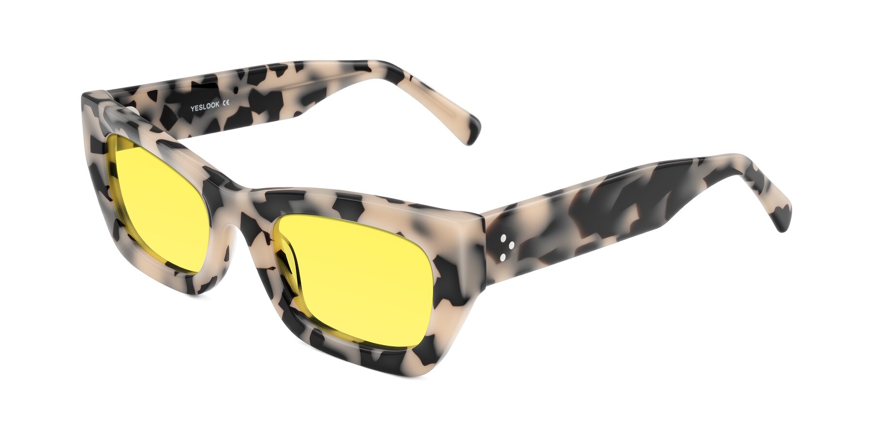 Angle of Rex in Ivory Tortoise with Medium Yellow Tinted Lenses