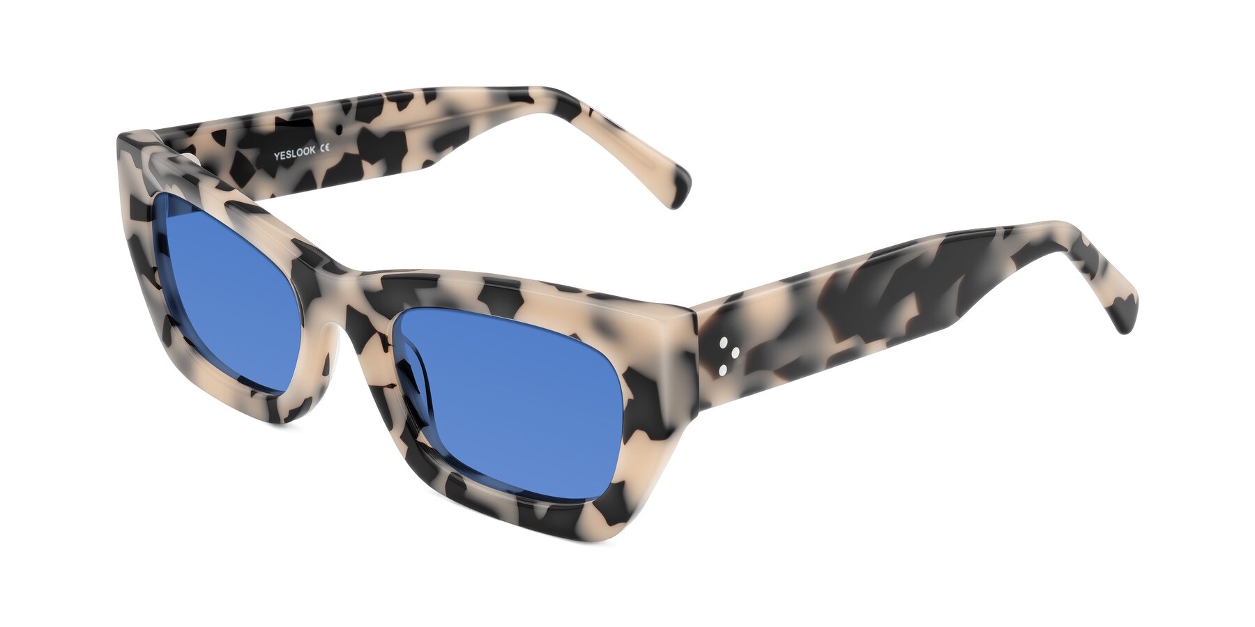 Angle of Rex in Ivory Tortoise with Blue Tinted Lenses