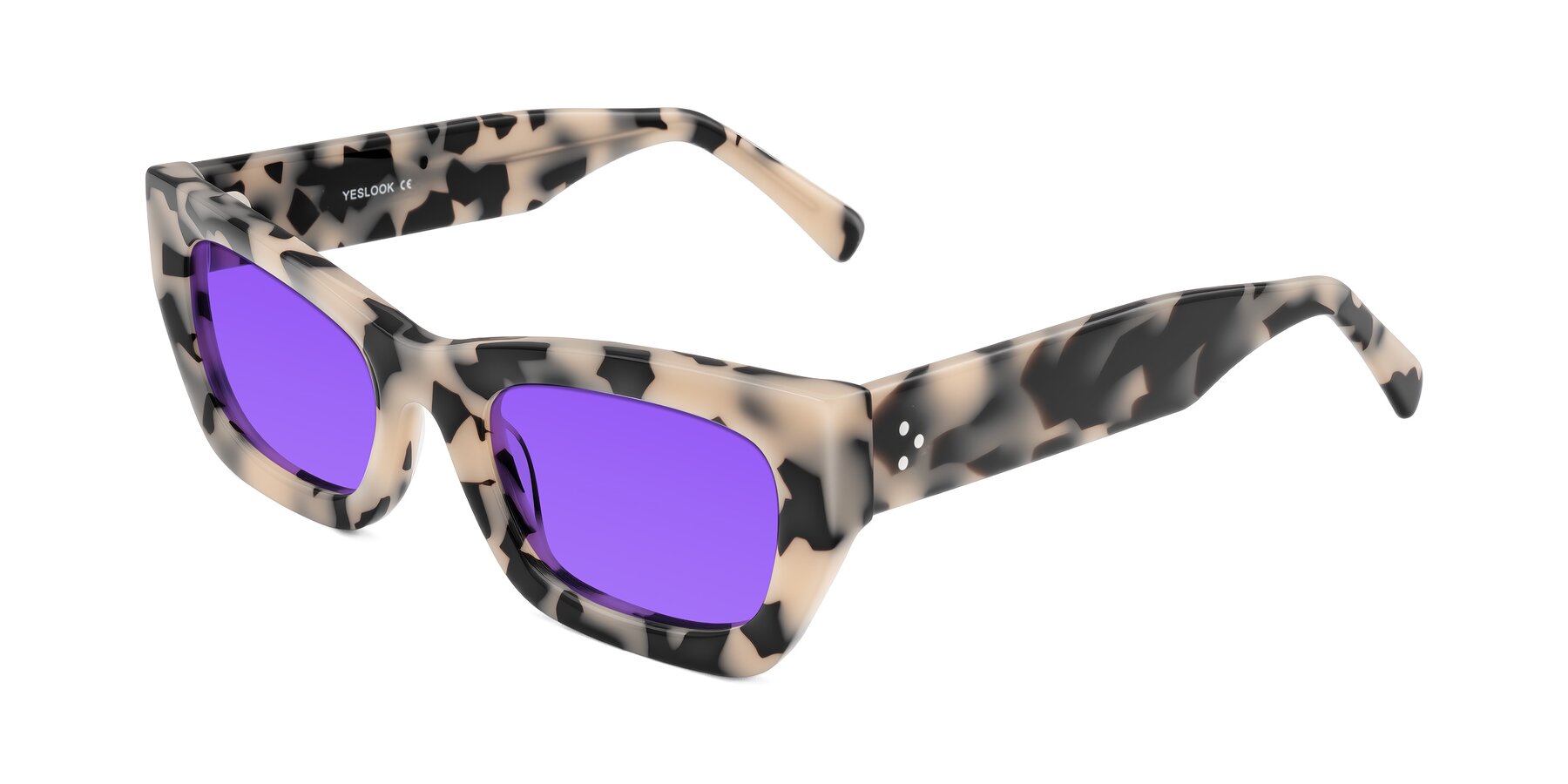 Angle of Rex in Ivory Tortoise with Purple Tinted Lenses