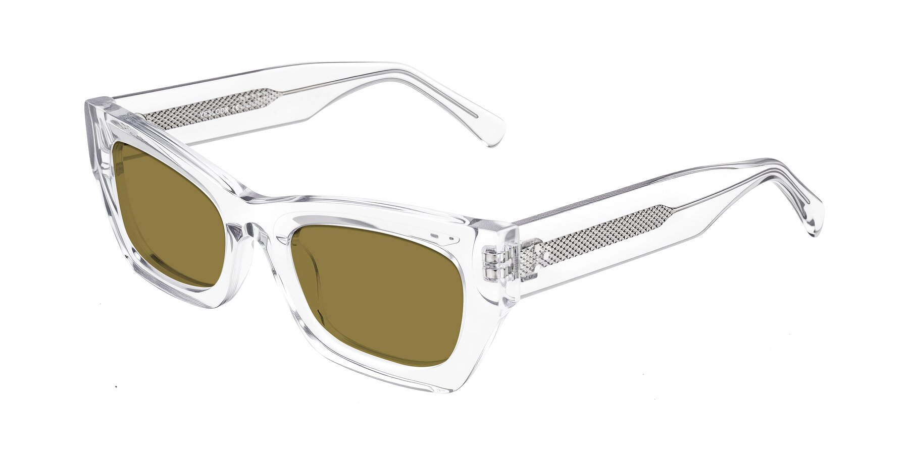 Angle of Rex in Clear with Brown Polarized Lenses