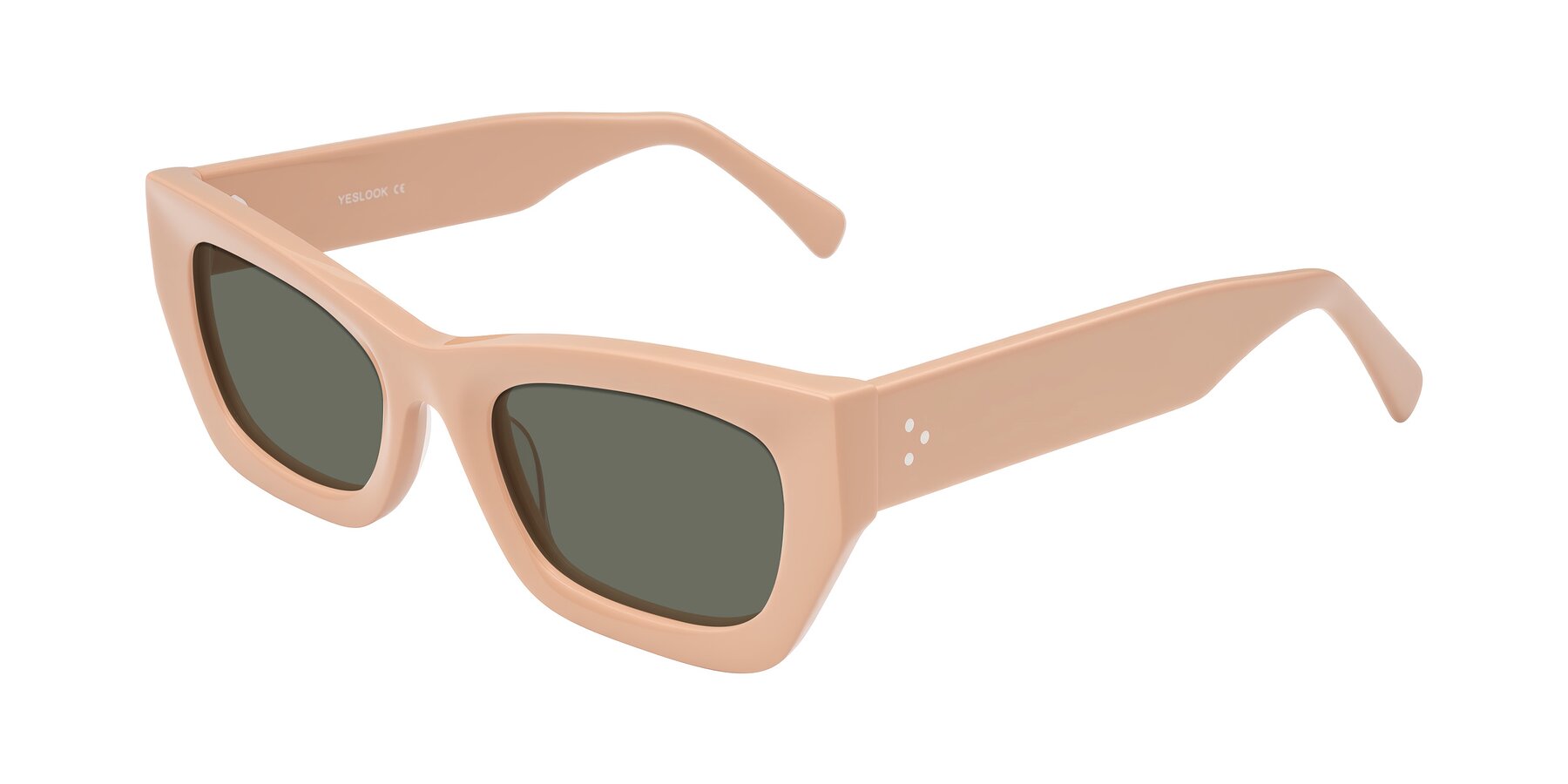 Angle of Rex in Pale Salmon with Gray Polarized Lenses