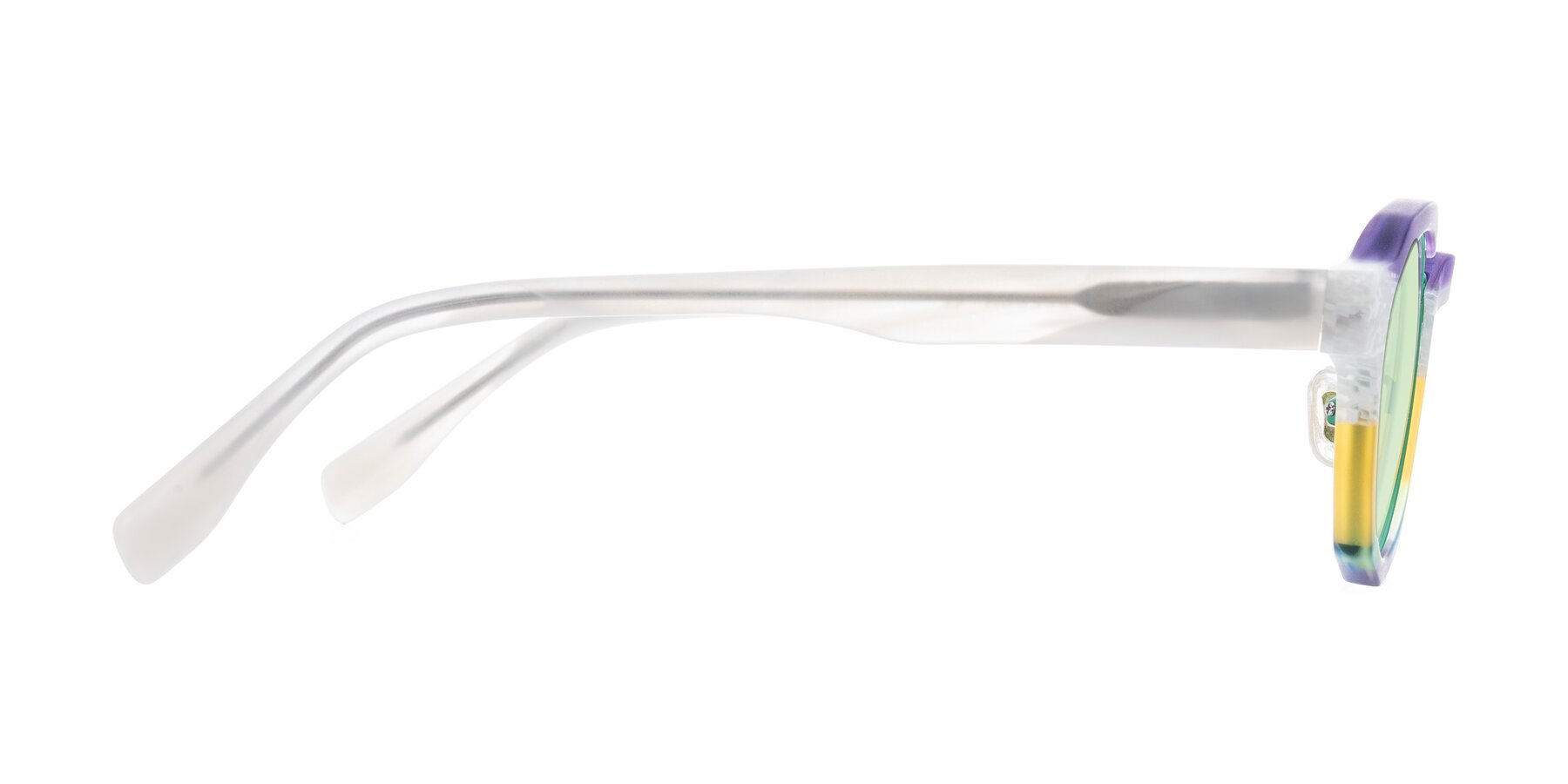 Side of Gisella in Matte Fruits with Light Green Tinted Lenses