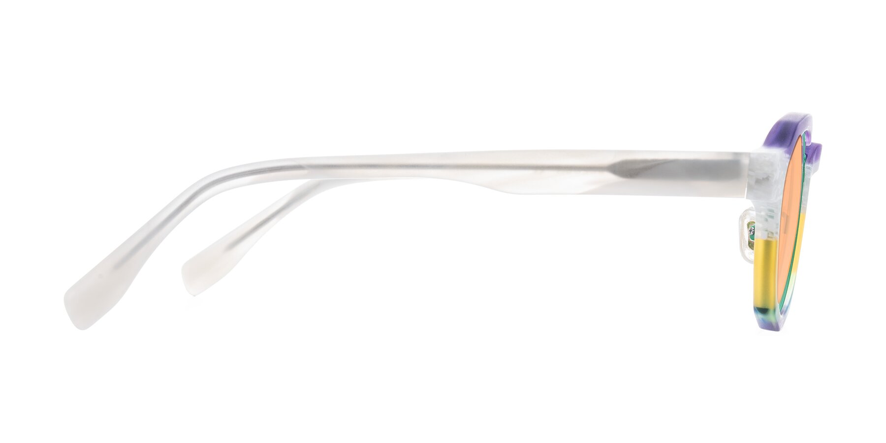 Side of Gisella in Matte Fruits with Light Orange Tinted Lenses