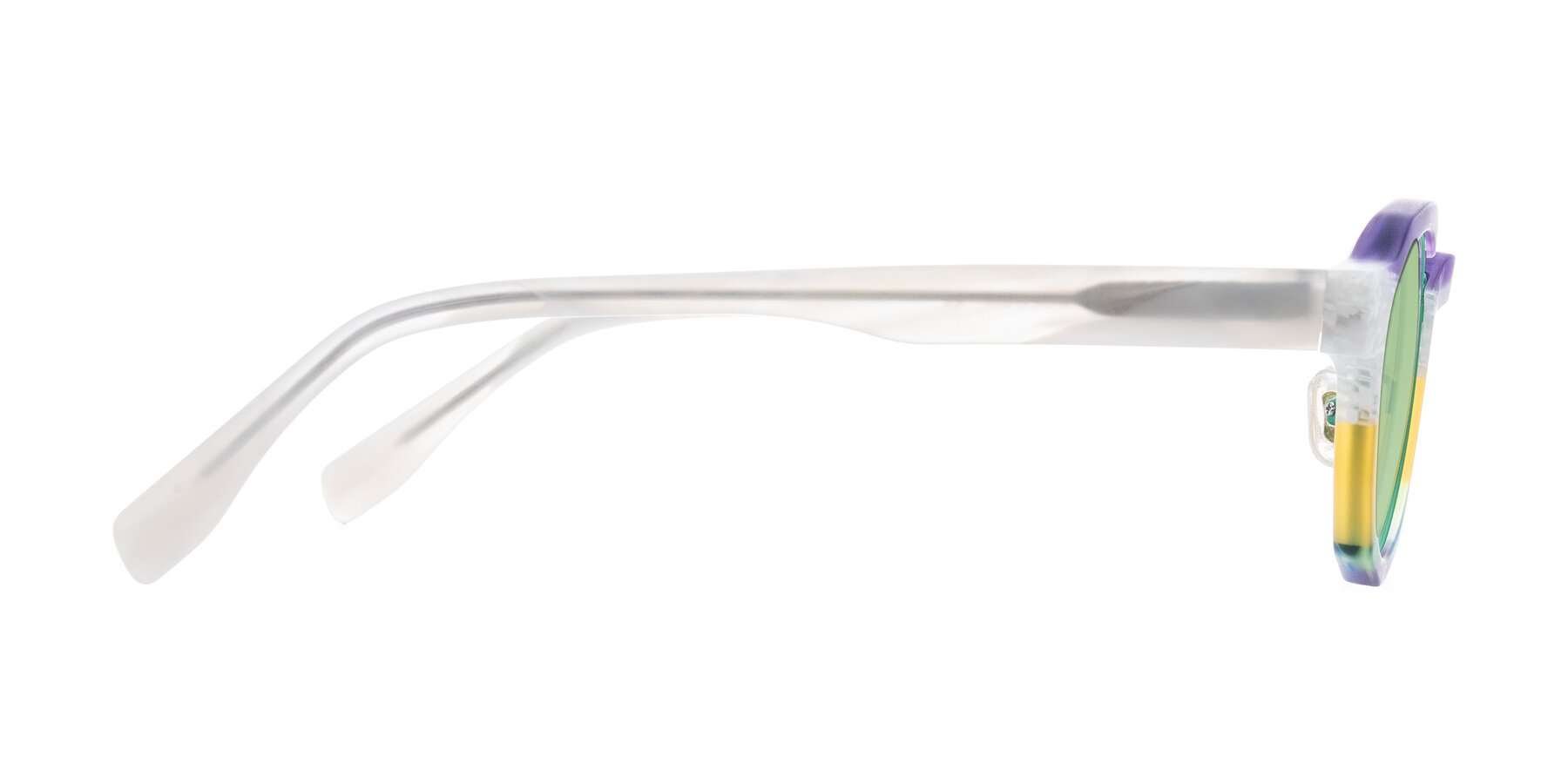 Side of Gisella in Matte Fruits with Medium Green Tinted Lenses