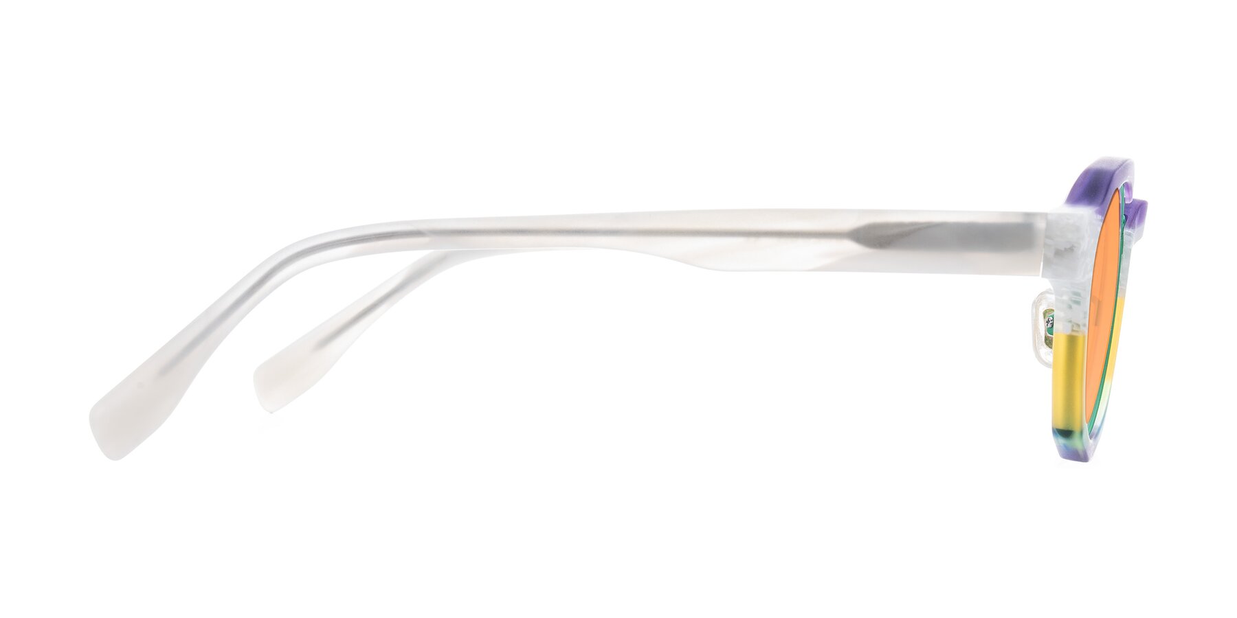 Side of Gisella in Matte Fruits with Medium Orange Tinted Lenses