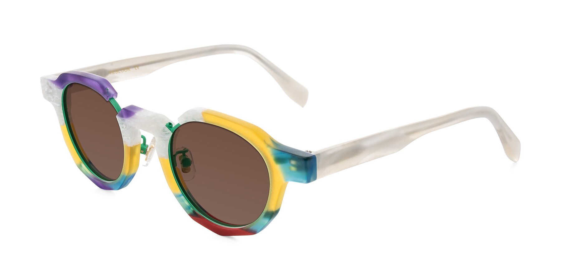 Angle of Gisella in Matte Fruits with Brown Tinted Lenses