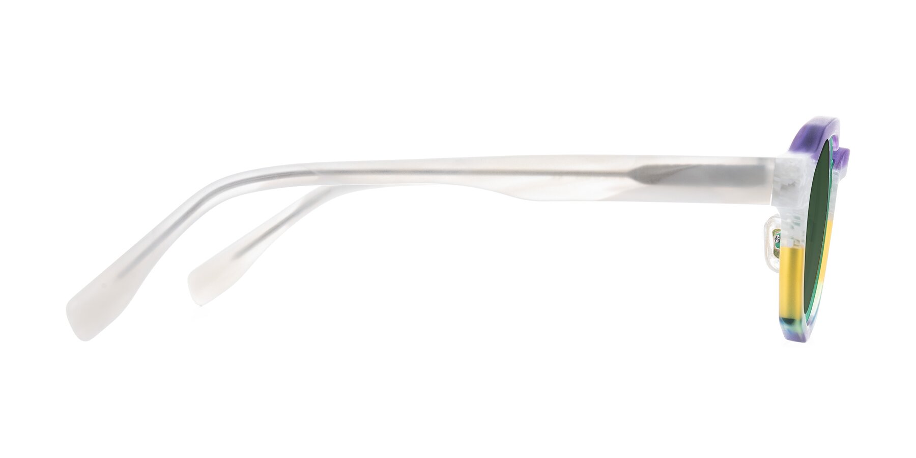 Side of Gisella in Matte Fruits with Green Tinted Lenses