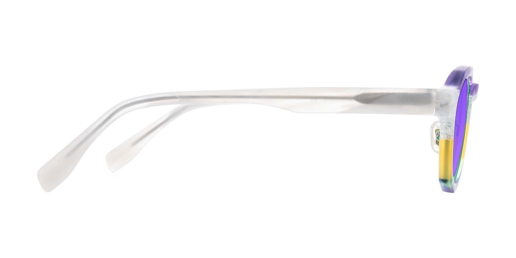 Side of Gisella in Matte Fruits with Purple Tinted Lenses