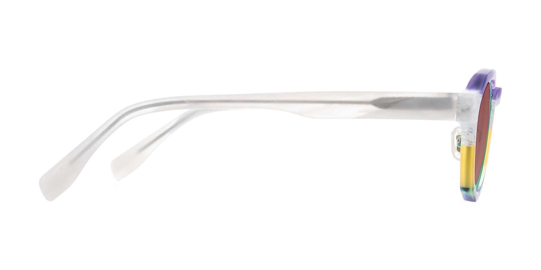 Side of Gisella in Matte Fruits with Garnet Tinted Lenses