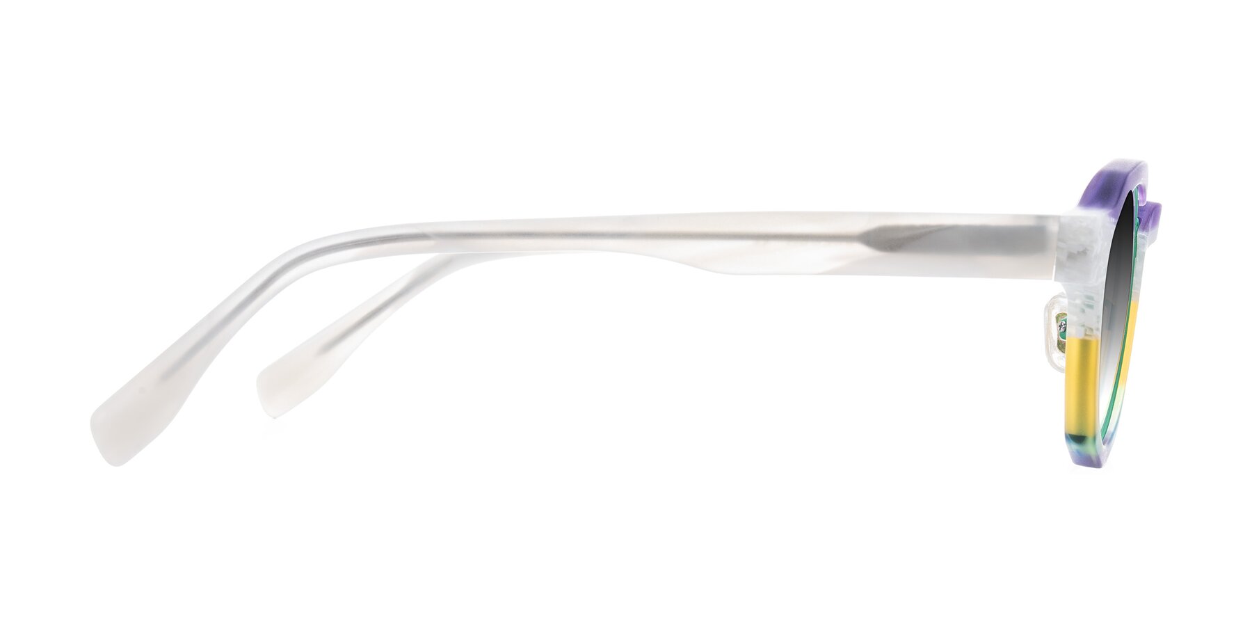 Side of Gisella in Matte Fruits with Gray Gradient Lenses