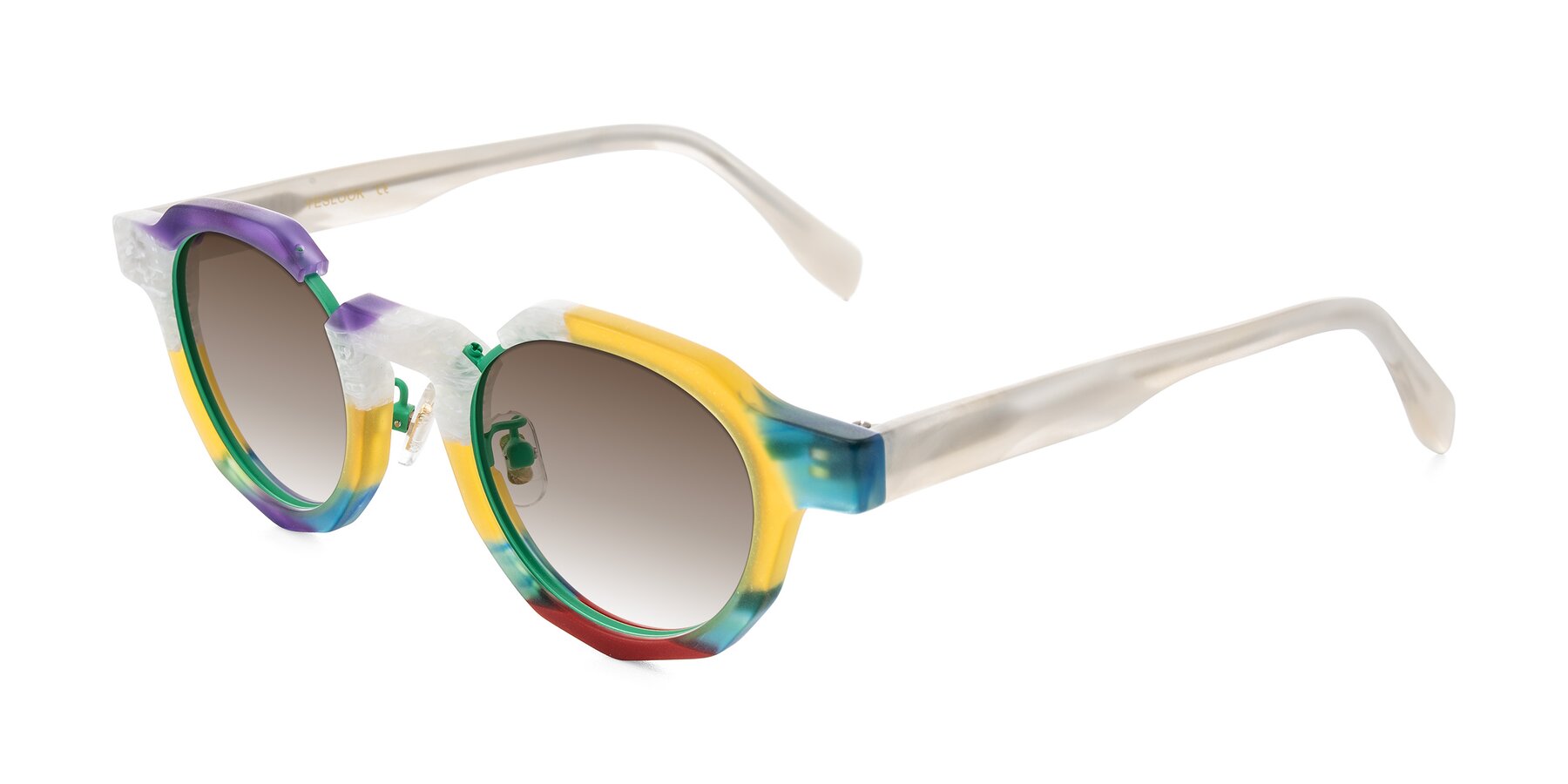 Angle of Gisella in Matte Fruits with Brown Gradient Lenses