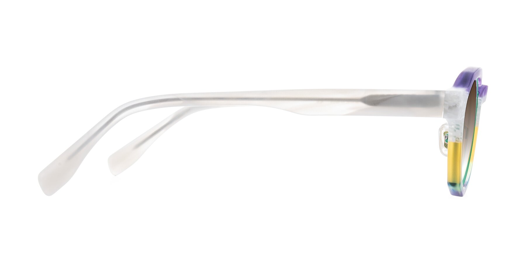 Side of Gisella in Matte Fruits with Brown Gradient Lenses