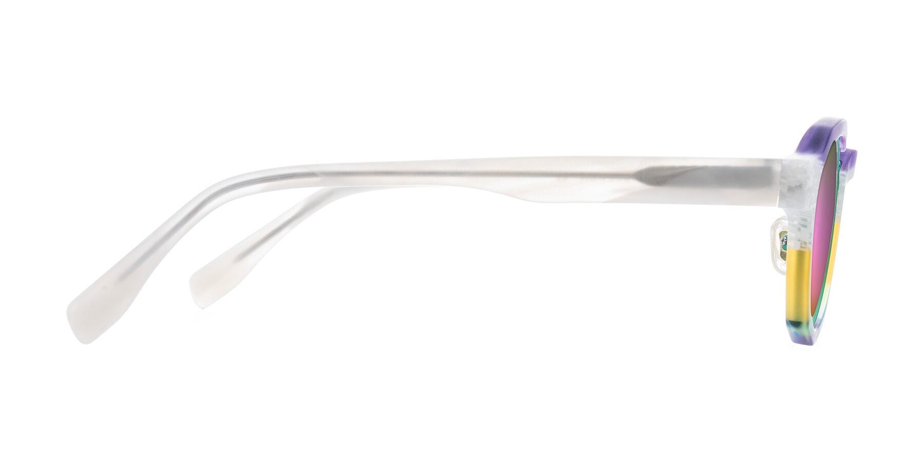 Side of Gisella in Matte Fruits with Pink Mirrored Lenses