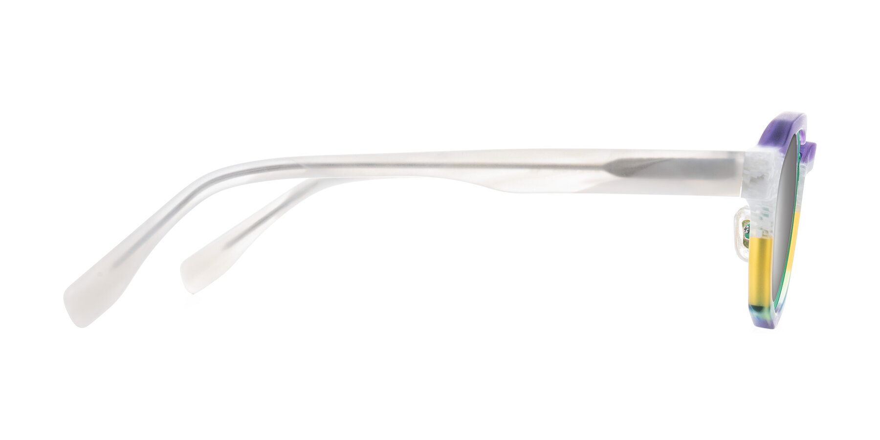 Side of Gisella in Matte Fruits with Silver Mirrored Lenses