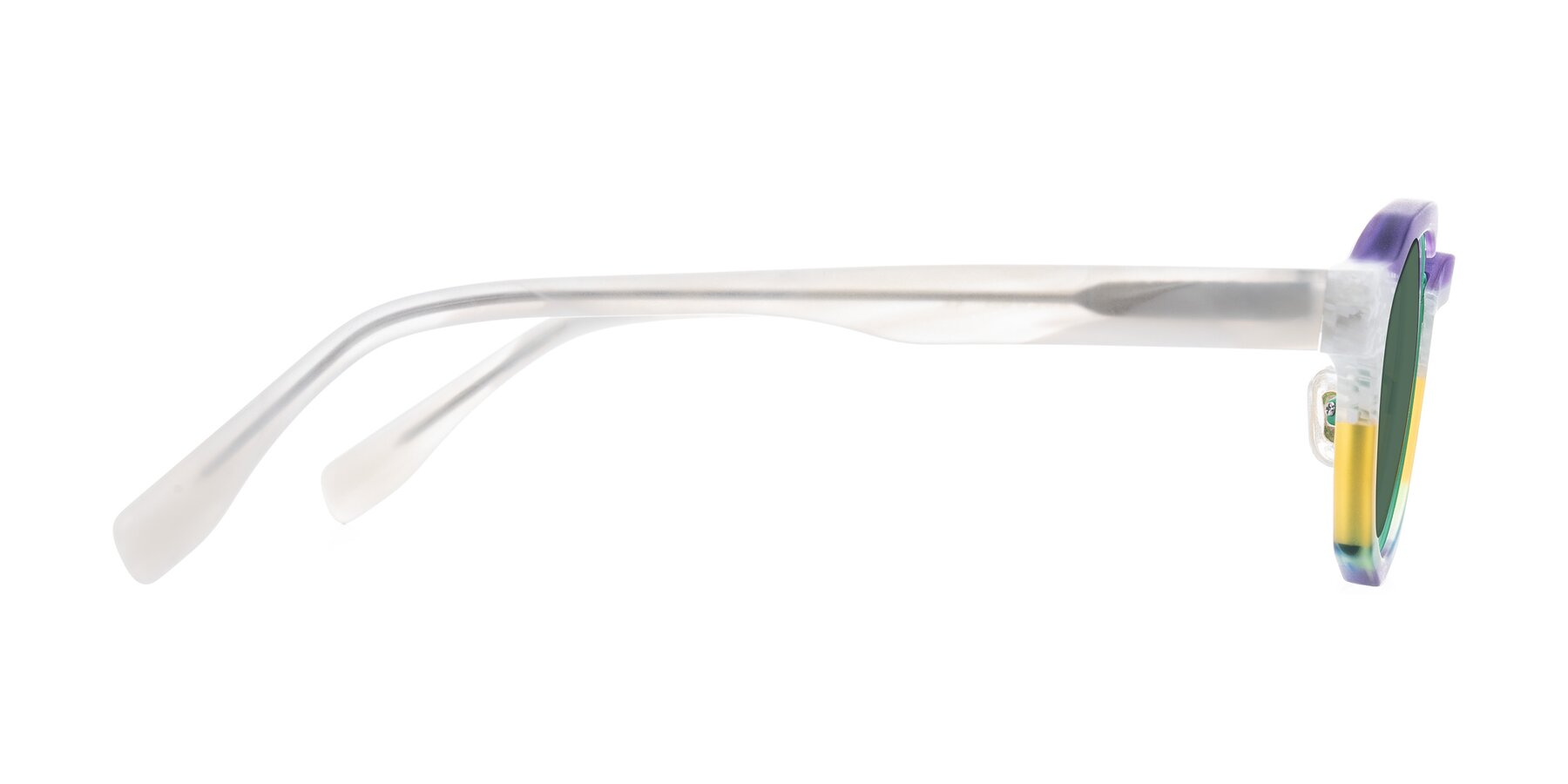 Side of Gisella in Matte Fruits with Green Polarized Lenses