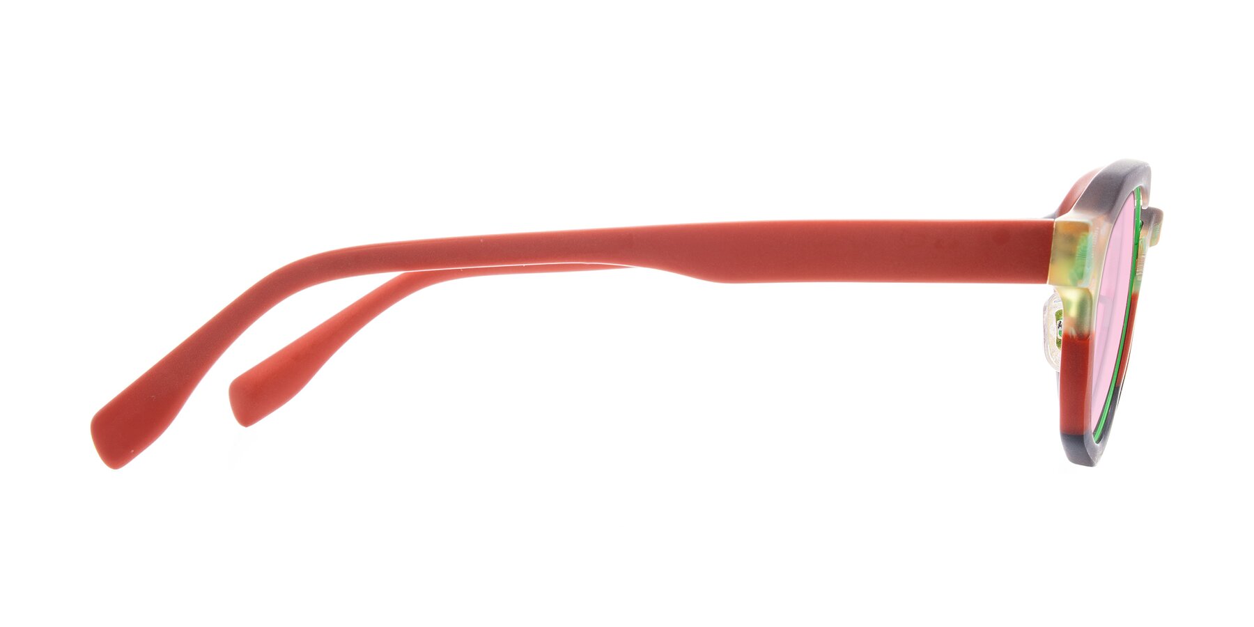 Side of Gisella in Matte Garden with Light Pink Tinted Lenses