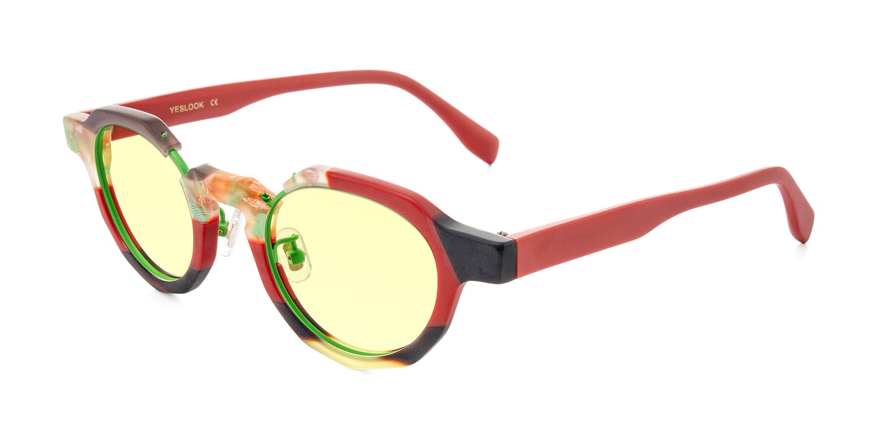 Angle of Gisella in Matte Garden with Light Yellow Tinted Lenses