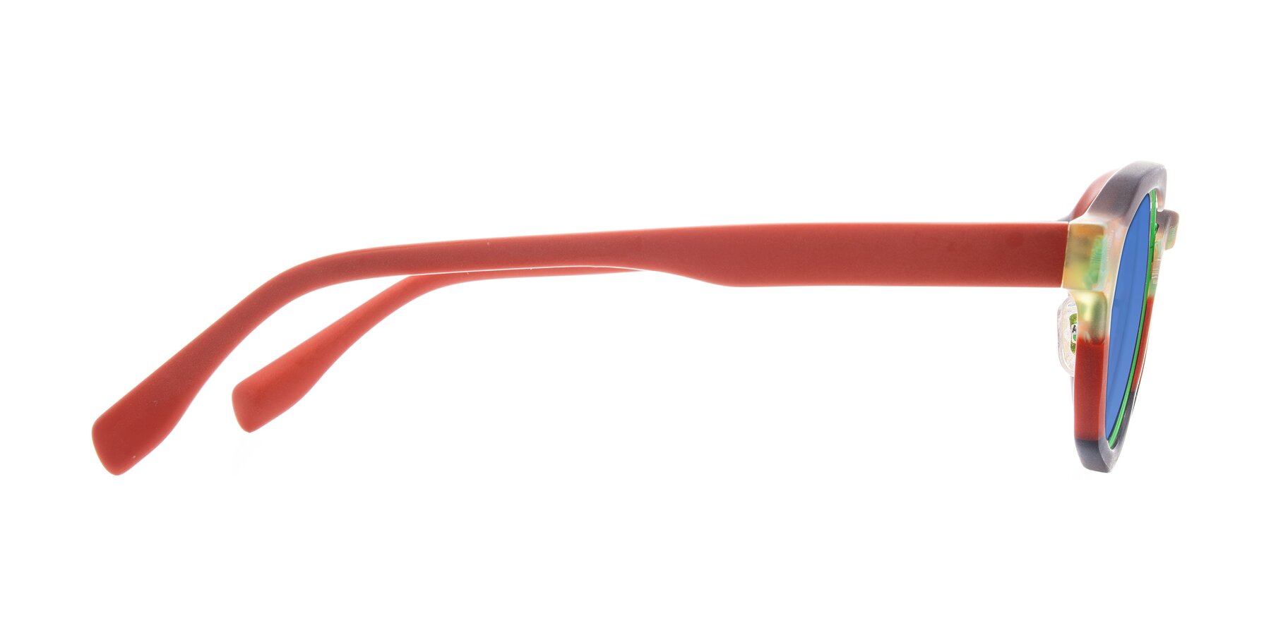 Side of Gisella in Matte Garden with Blue Tinted Lenses