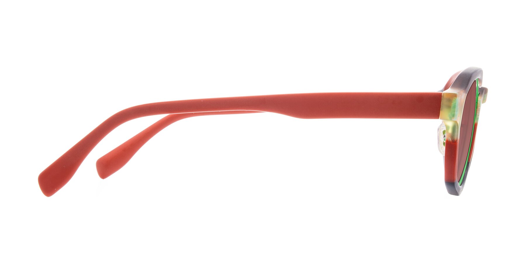 Side of Gisella in Matte Garden with Garnet Tinted Lenses