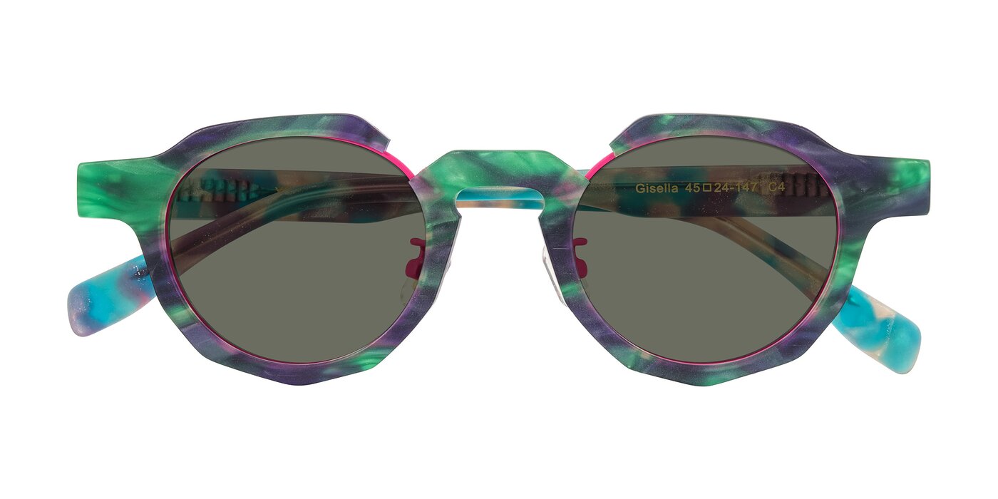 Gisella - Matte Aurora Polarized Sunglasses