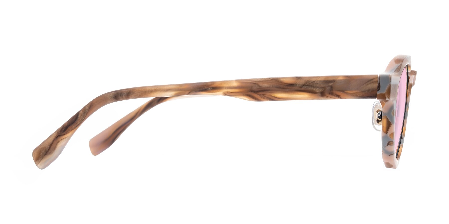 Side of Gisella in Matte Canyon with Light Pink Tinted Lenses