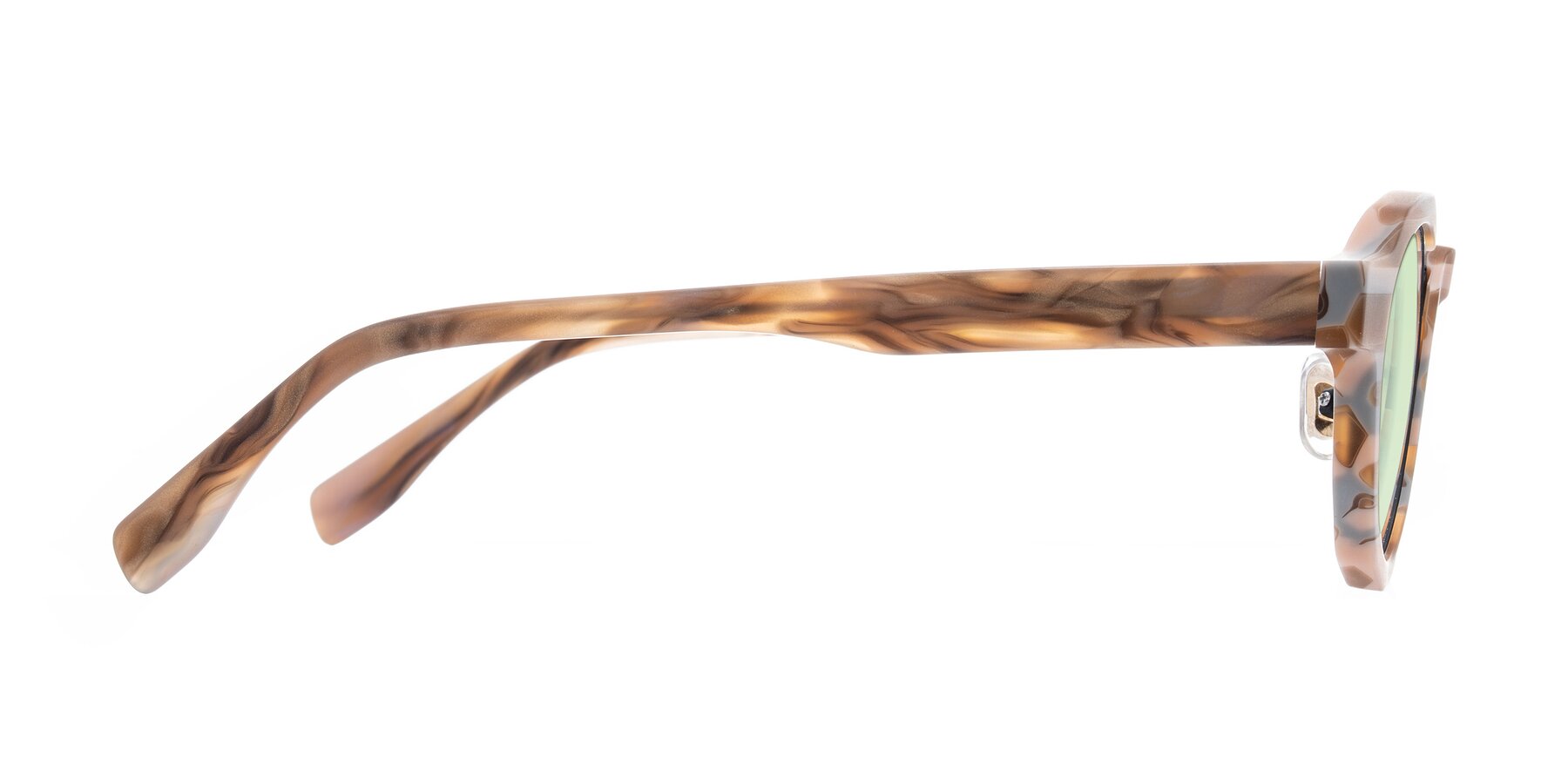 Side of Gisella in Matte Canyon with Light Green Tinted Lenses