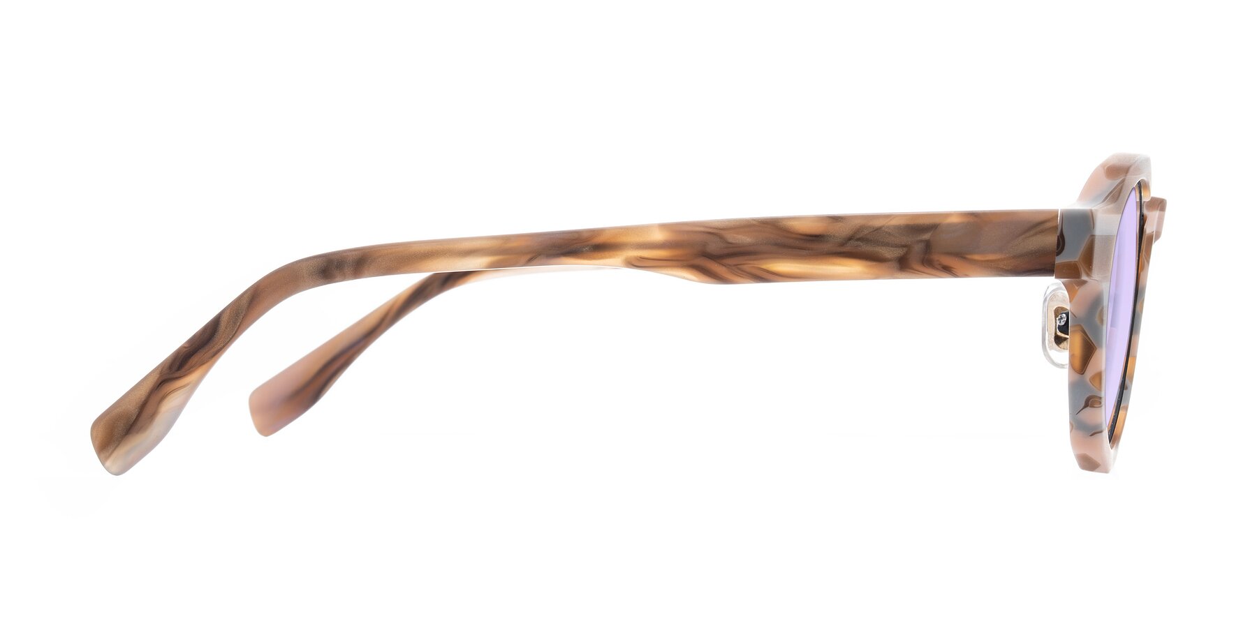 Side of Gisella in Matte Canyon with Light Purple Tinted Lenses