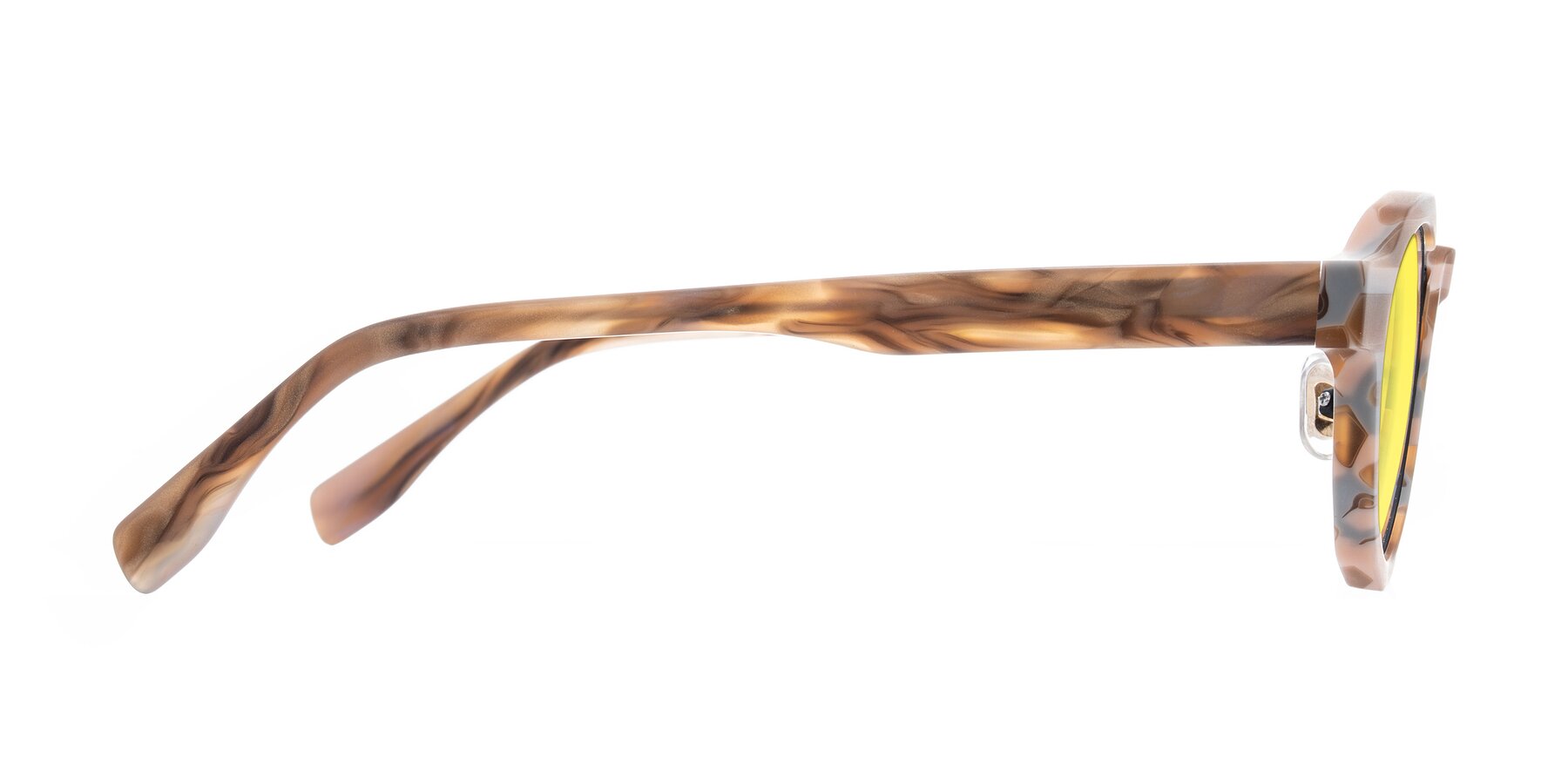 Side of Gisella in Matte Canyon with Medium Yellow Tinted Lenses