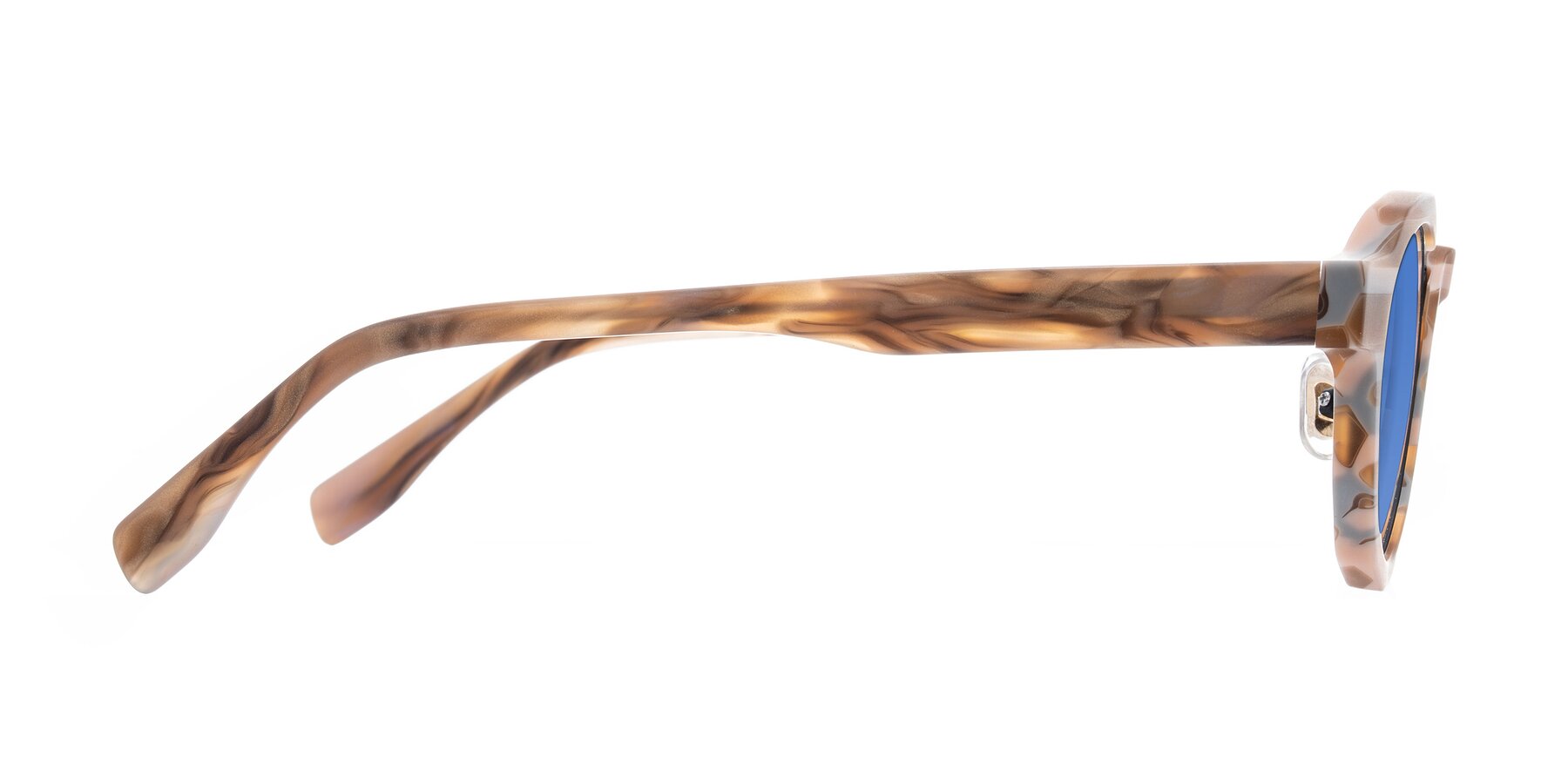 Side of Gisella in Matte Canyon with Blue Tinted Lenses