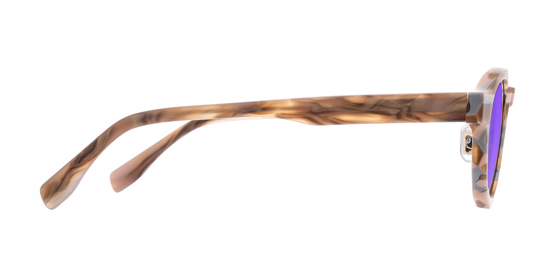 Side of Gisella in Matte Canyon with Purple Tinted Lenses