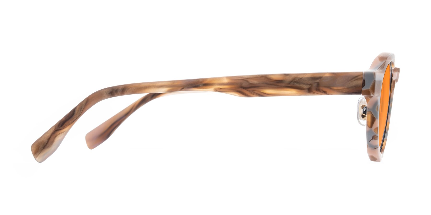 Side of Gisella in Matte Canyon with Orange Tinted Lenses