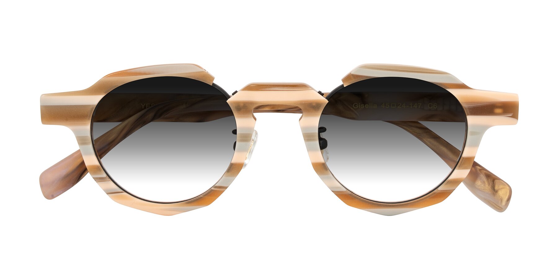 Folded Front of Gisella in Matte Canyon with Gray Gradient Lenses