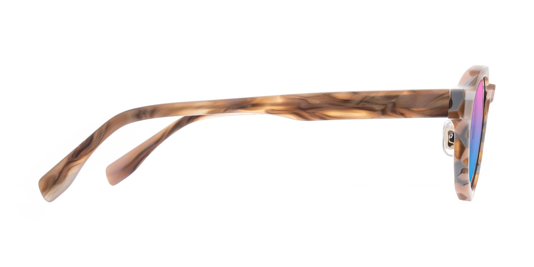 Side of Gisella in Matte Canyon with Pink / Blue Gradient Lenses