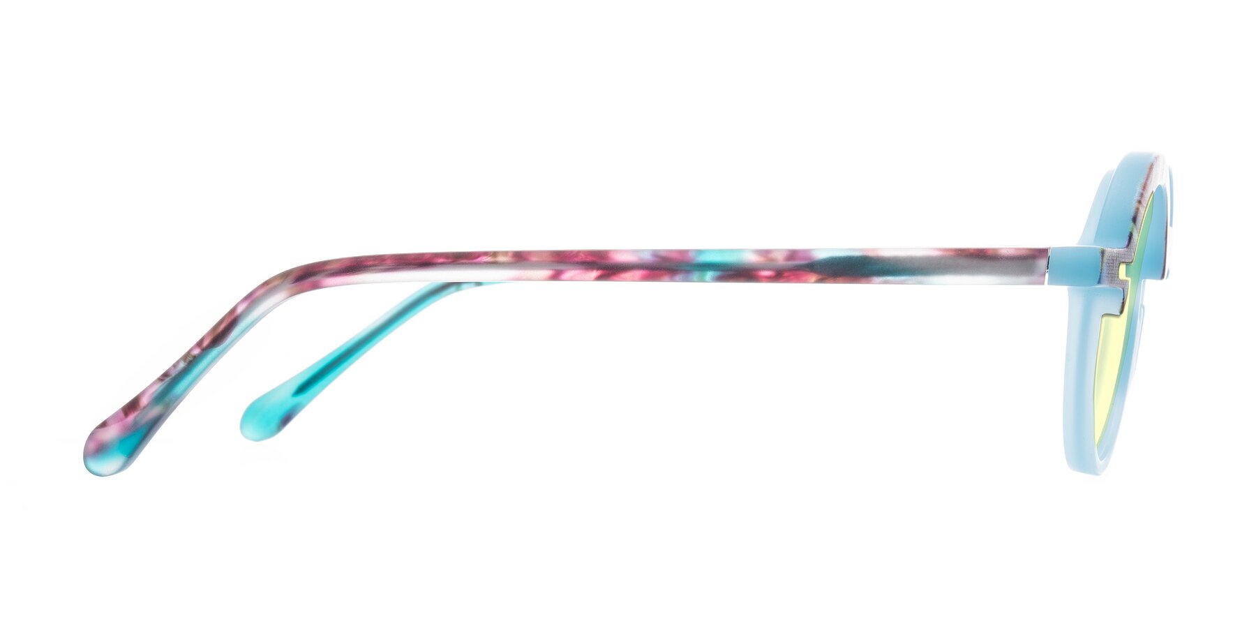 Side of Maizel in Frosted Dream with Light Yellow Tinted Lenses