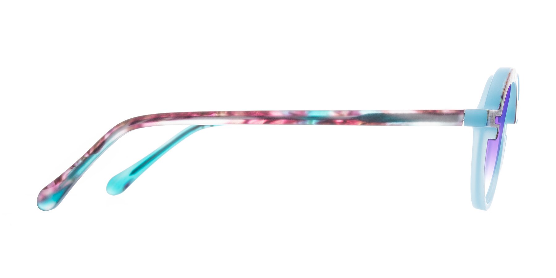 Side of Maizel in Frosted Dream with Purple Gradient Lenses