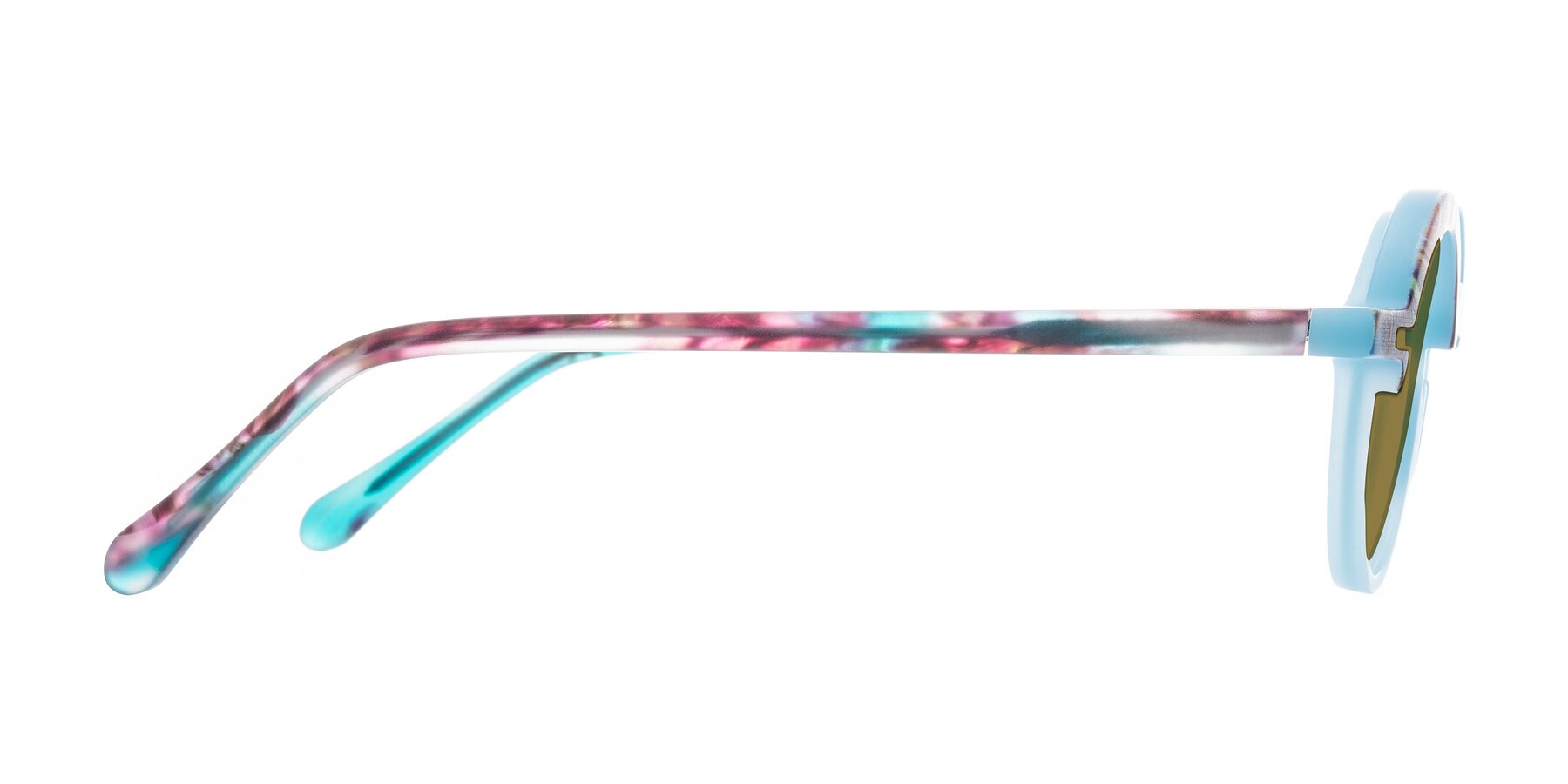 Side of Maizel in Frosted Dream with Brown Polarized Lenses