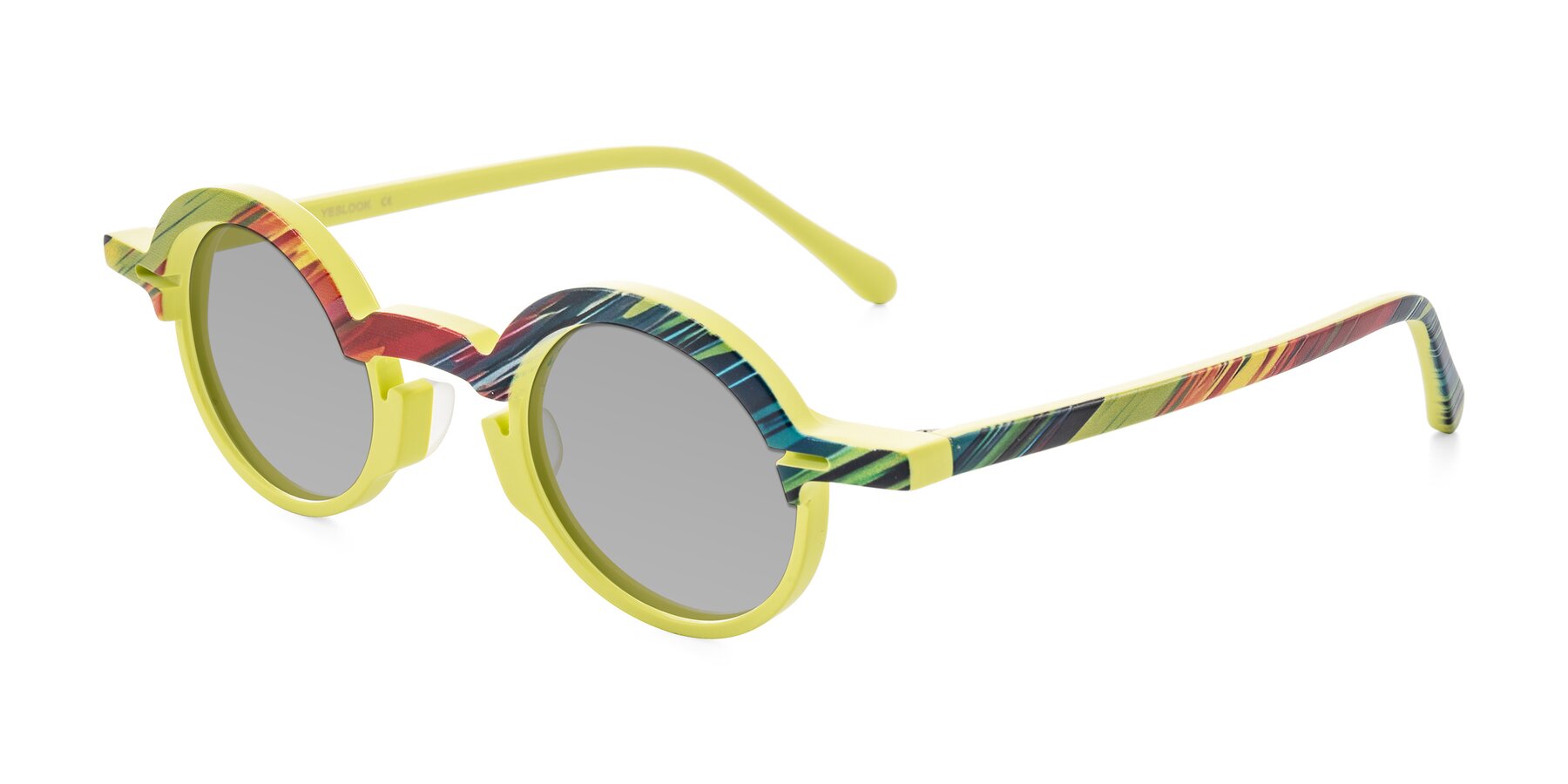 Angle of Maizel in Neon Sun with Light Gray Tinted Lenses