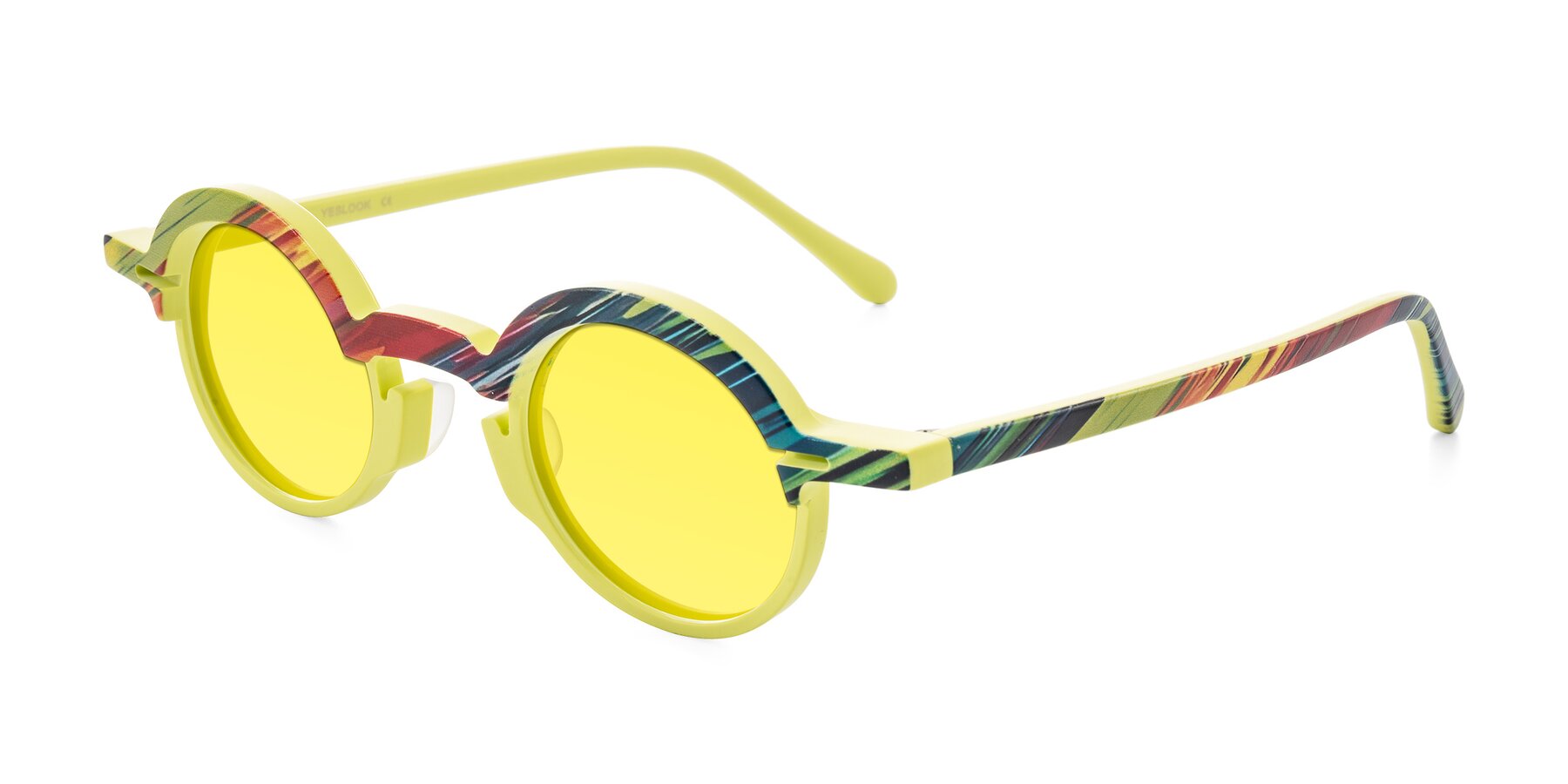 Angle of Maizel in Neon Sun with Medium Yellow Tinted Lenses