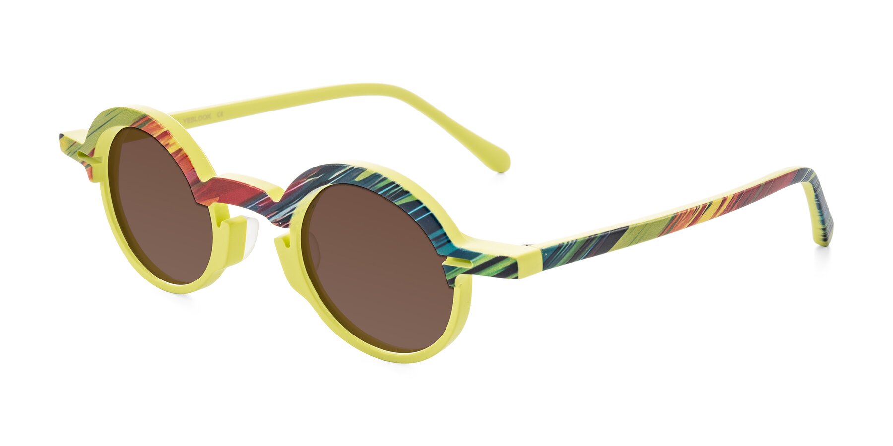 Angle of Maizel in Neon Sun with Brown Tinted Lenses